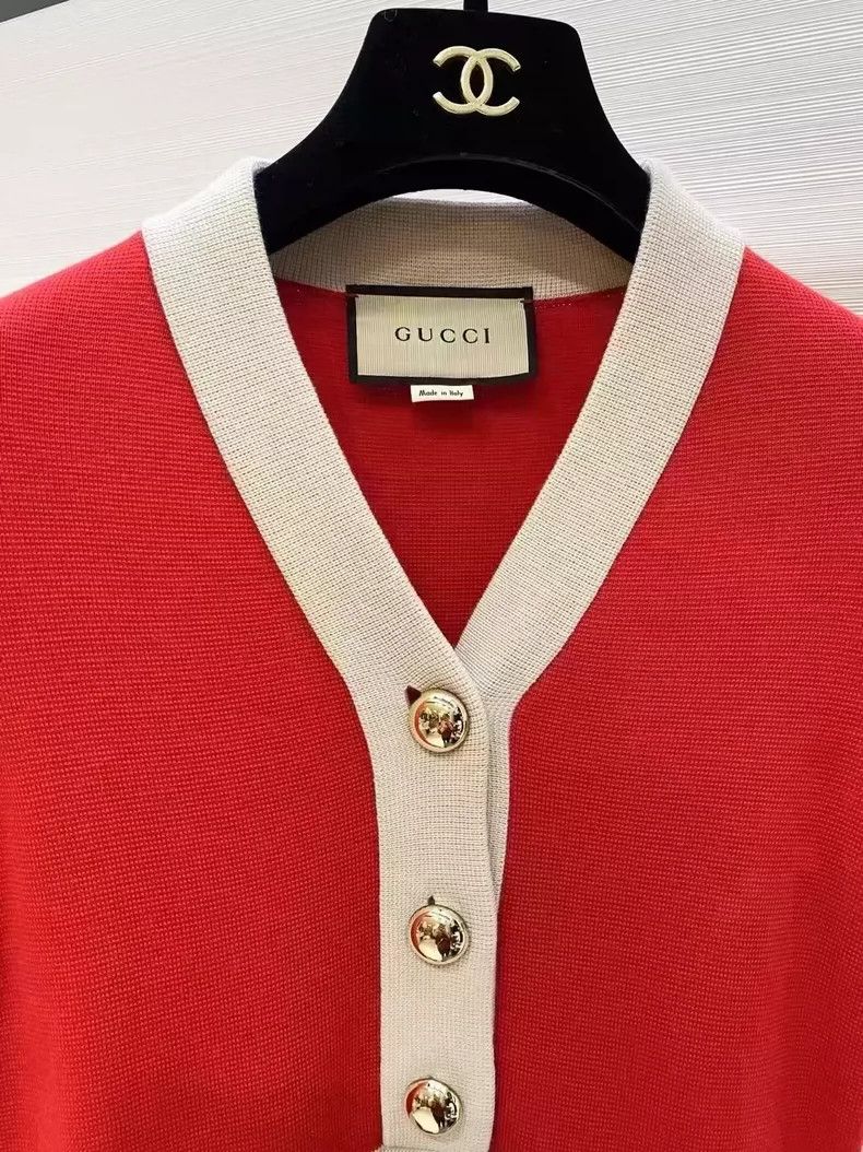 Gucci Gucci Short-sleeved wool knitted skirt 2504-Nextarrow Size XXS / US 00 / IT 34 - 3 Thumbnail