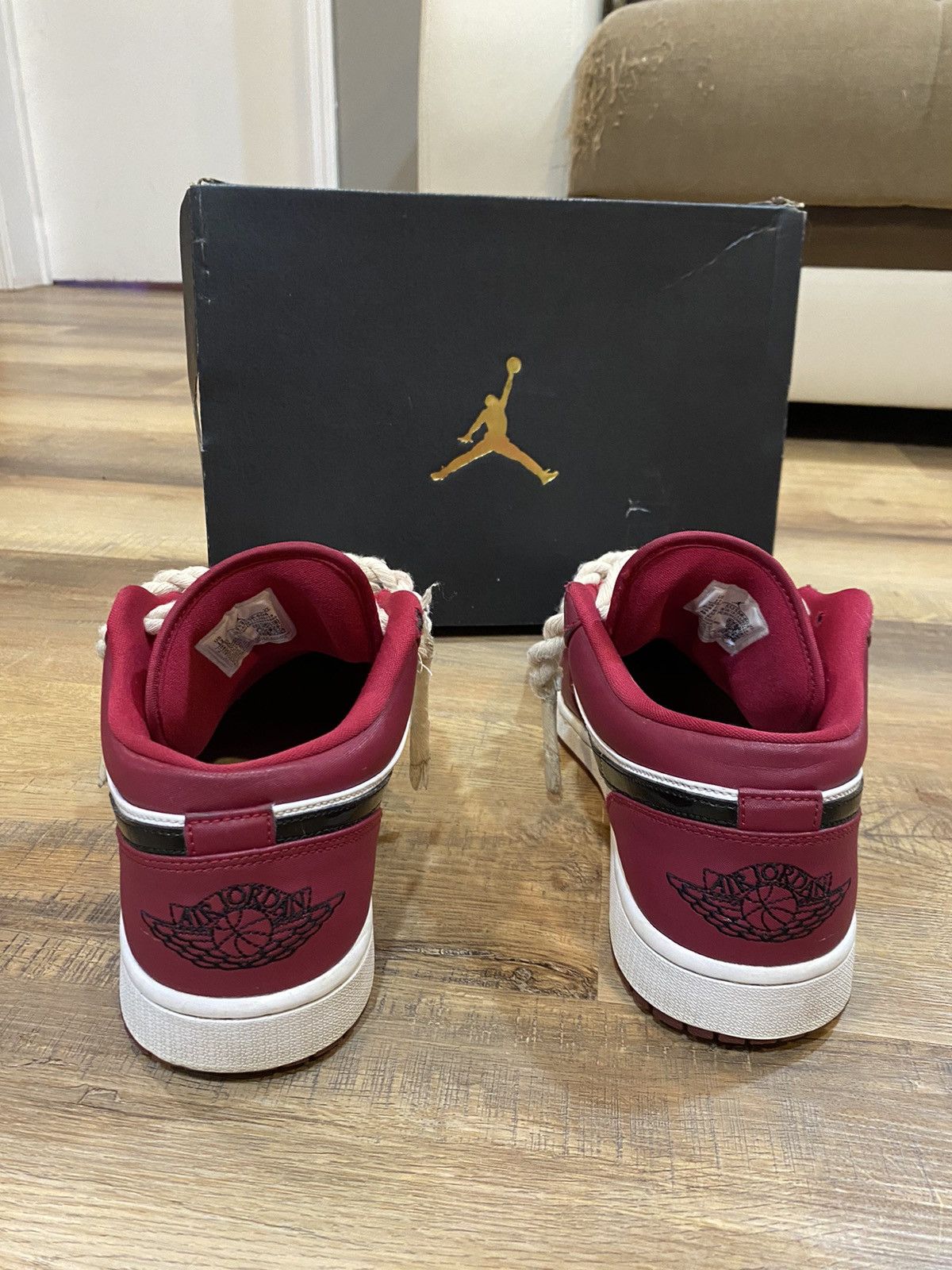 Jordan Brand Jordan 1 Low Rope Laces Size US 12 / EU 45 - 3 Thumbnail