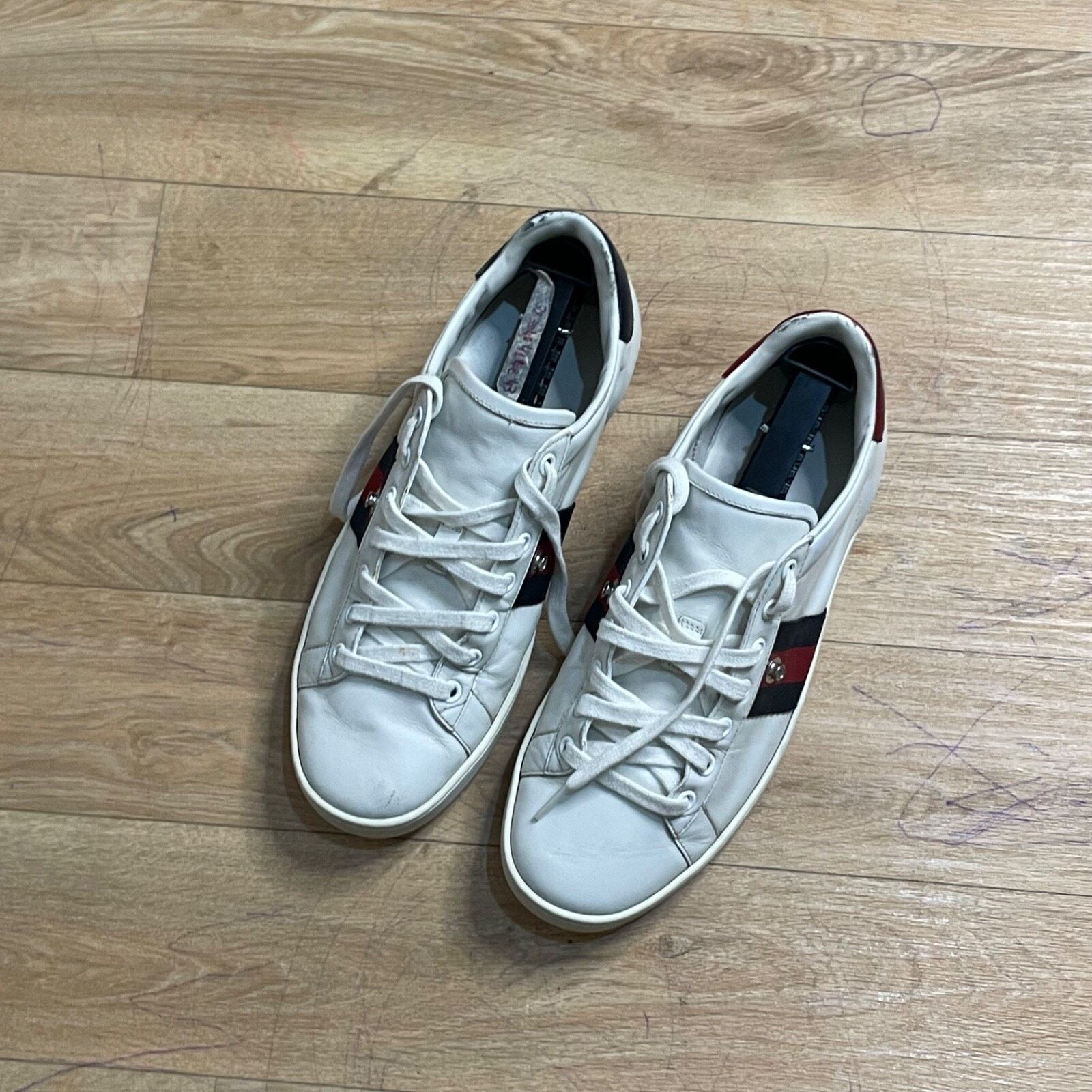 Gucci Gucci Ace Sneakers Low-Top Trainers shoes leather womens Size US 8.5 / IT 38.5 - 8 Thumbnail