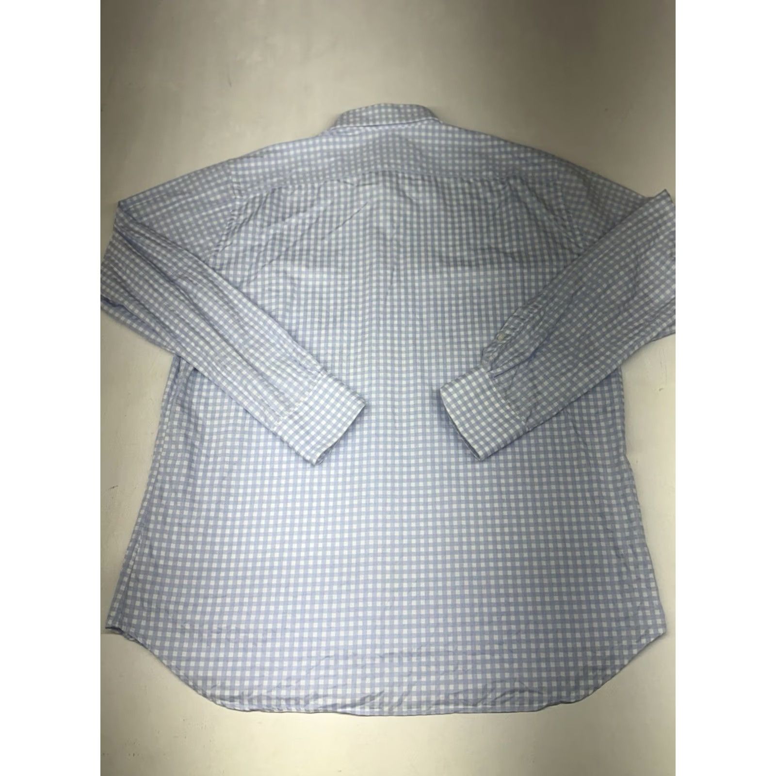 Canali Canali 1934 Shirt 44/17.5 Blue White Check Plaid Long Sleeve Button Up EUC Men’s Size US XL / EU 56 / 4 - 6 Thumbnail
