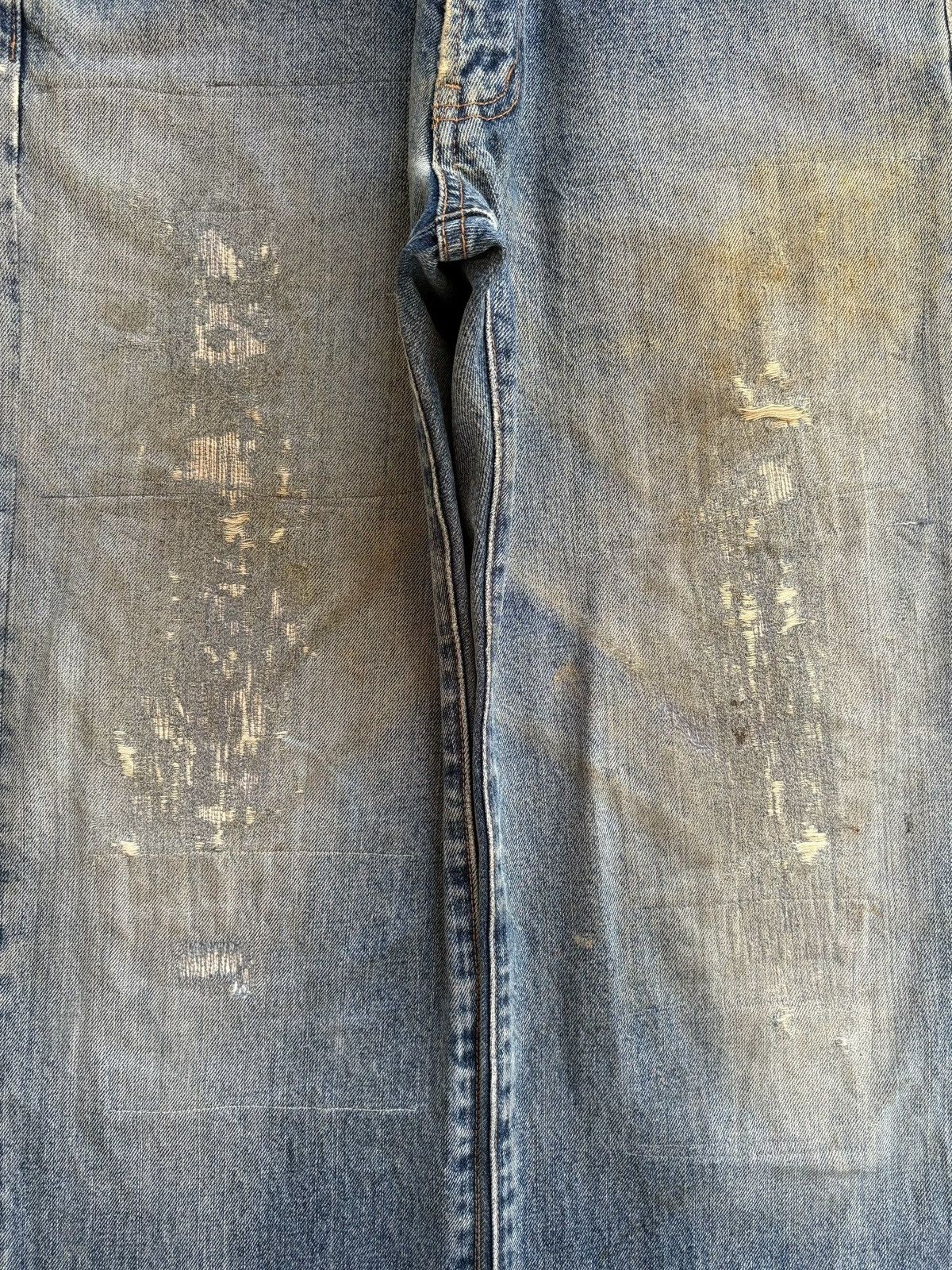 Levi's × Levi's Vintage Clothing Vintage Japanese Brand Mud Wash Distress Rip Baggy Jean Size US 34 / EU 50 - 5 Thumbnail