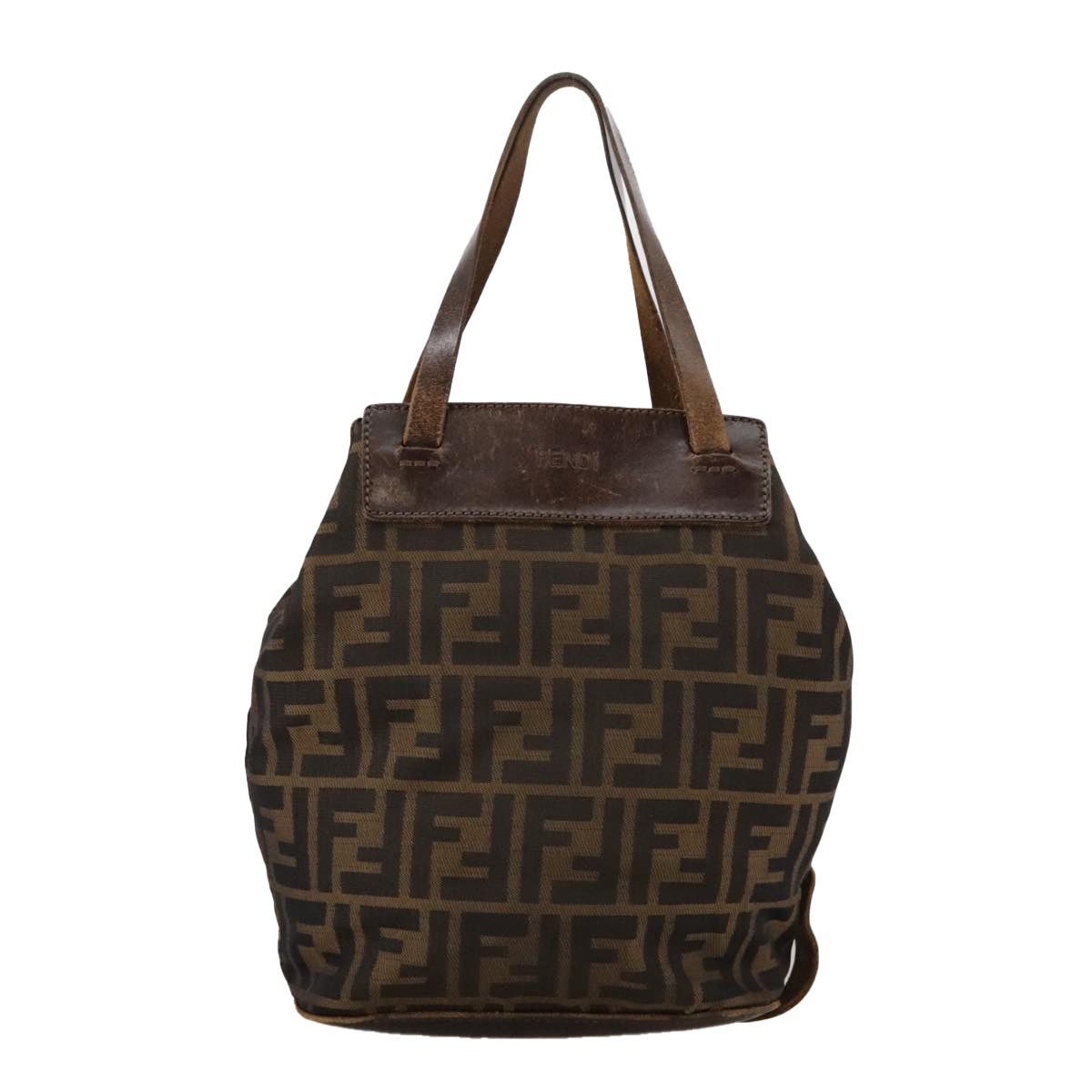 Fendi FENDI Zucca Canvas Hand Bag Brown Black Size ONE SIZE - 2 Thumbnail