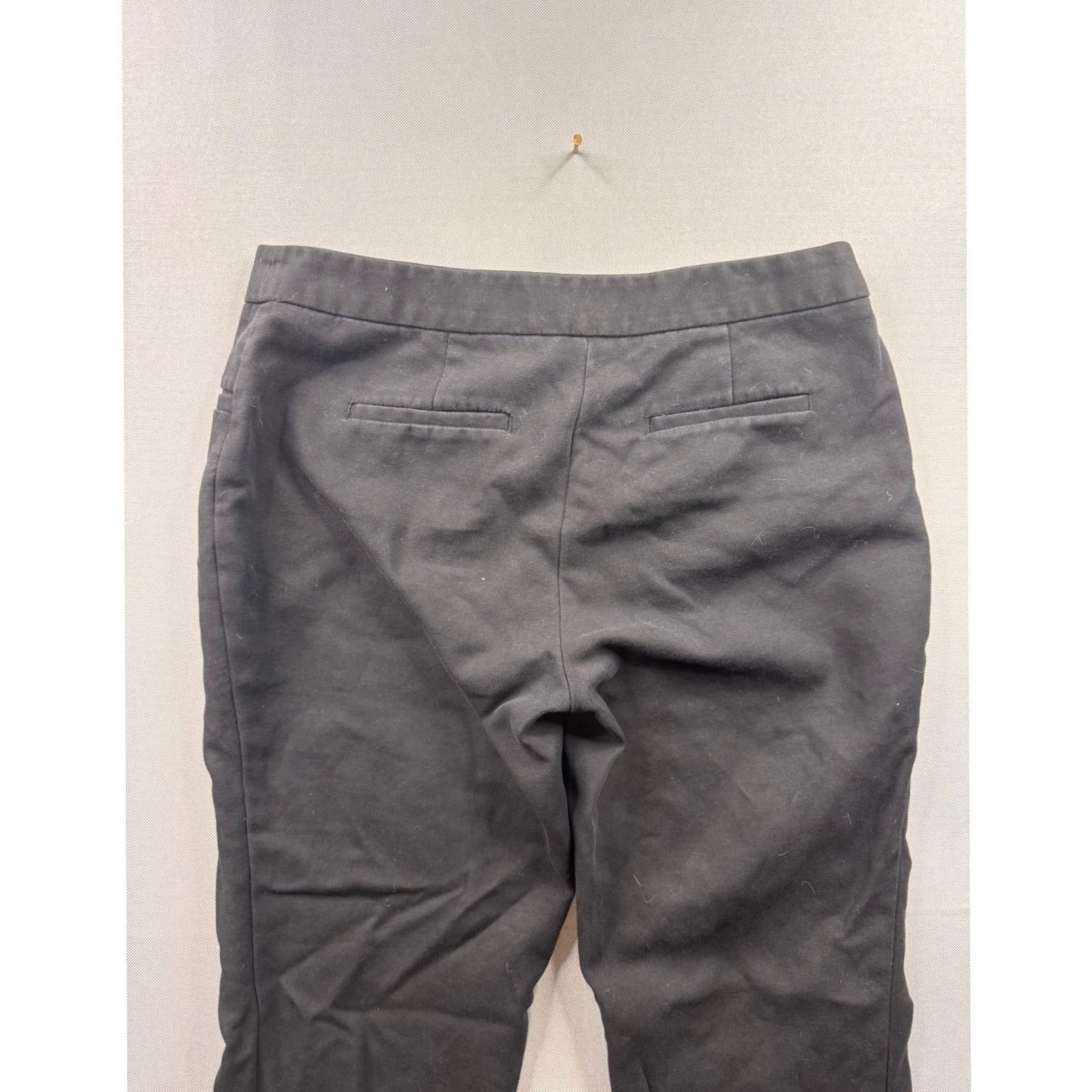 Anne Klein Anne Klein Black Front Seam Slim Leg Trousers Womens Size 4 Business Casual Pants Size 27" / US 4 / IT 40 - 6 Thumbnail