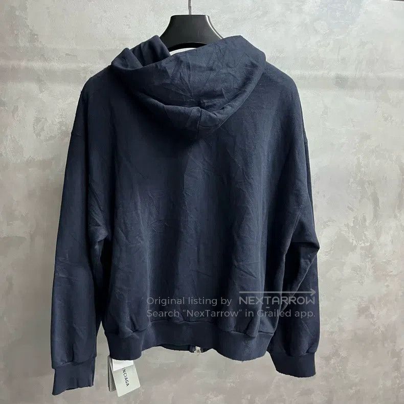 Balenciaga Balenciaga Dark Blue Letter Pattern Printing Zipper Size US S / EU 44-46 / 1 - 2 Thumbnail