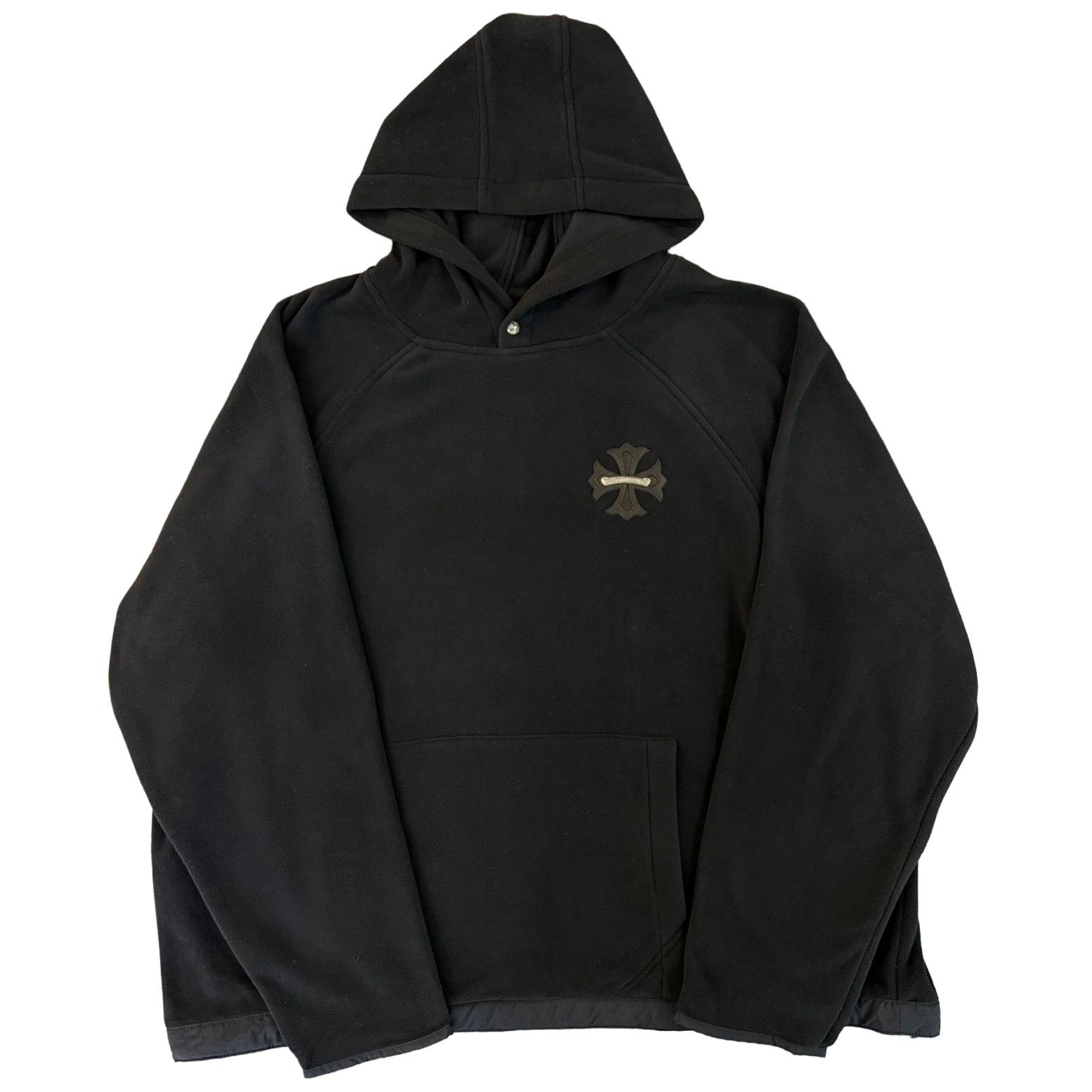 Chrome Hearts Leather Plus Cross Scroll Fleece Pullover Black Size US XXL / EU 58 / 5 - 1 Thumbnail