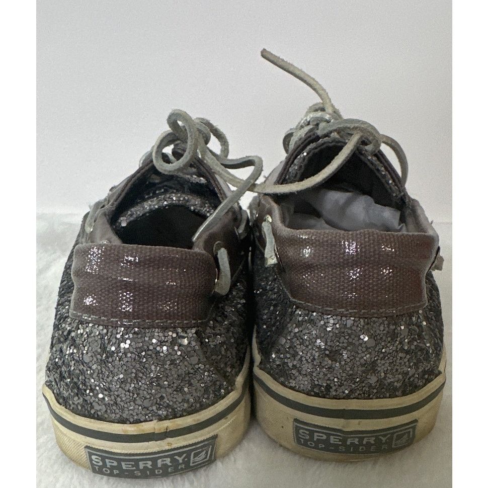 Sperry SPERRY Silver Sequin Boat Top Sliders Shoes Size 9 Size US 9 / IT 39 - 4 Thumbnail