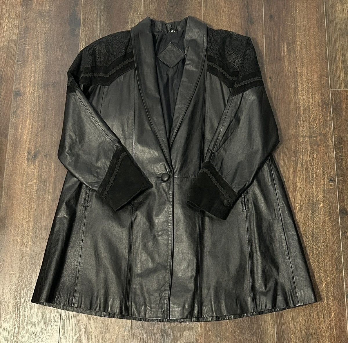 Other Vintage Jaqueline Ferrar Leather Jacket Coat Size US S / EU 44-46 / 1 - 1 Thumbnail