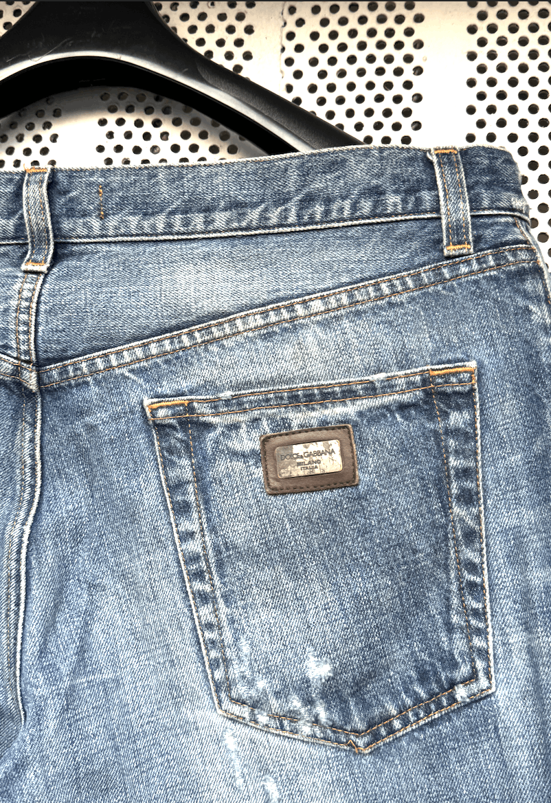 Dolce & Gabbana × Vintage Vintage Dolce&Gabbana Faded Distressed Jeans Pants Size US 34 / EU 50 - 3 Thumbnail