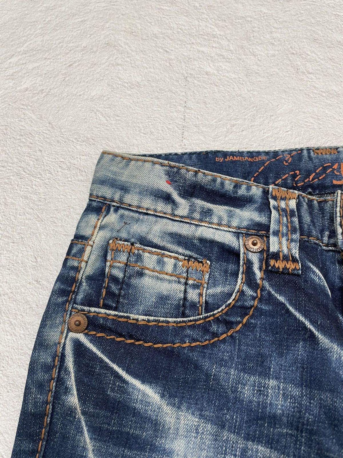 Hysteric Glamour 2000s Vintage Acid Washed Distressed Fading Denim Y2K Size US 28 / EU 44 - 3 Thumbnail