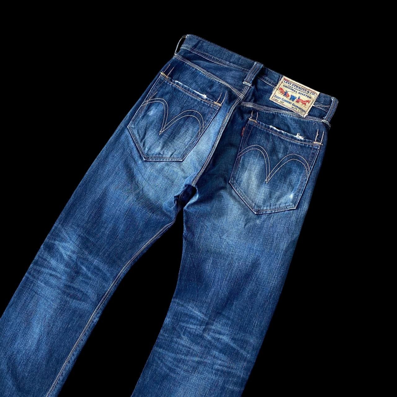 Levi's VINTAGE LEVIS DENIM LOT 502 RIVETTED DISTRESSED BLUEWASH Size US 29 - 2 Thumbnail