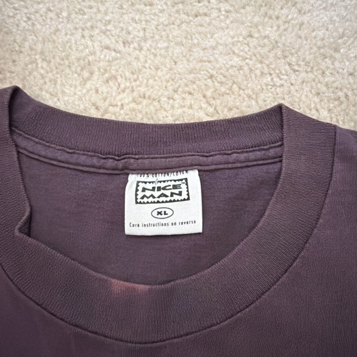 R.E.M. R.E.M. Pure 1995 T-Shirt Purple REM Size XL Nice Man Size US XL / EU 56 / 4 - 3 Thumbnail