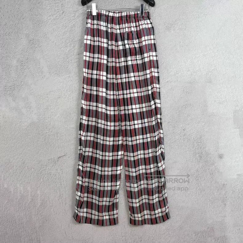 Balenciaga Balenciaga Waisted Embroidered Vintage Plaid Hong Kong Sty Size US 38 / EU 54 - 2 Thumbnail
