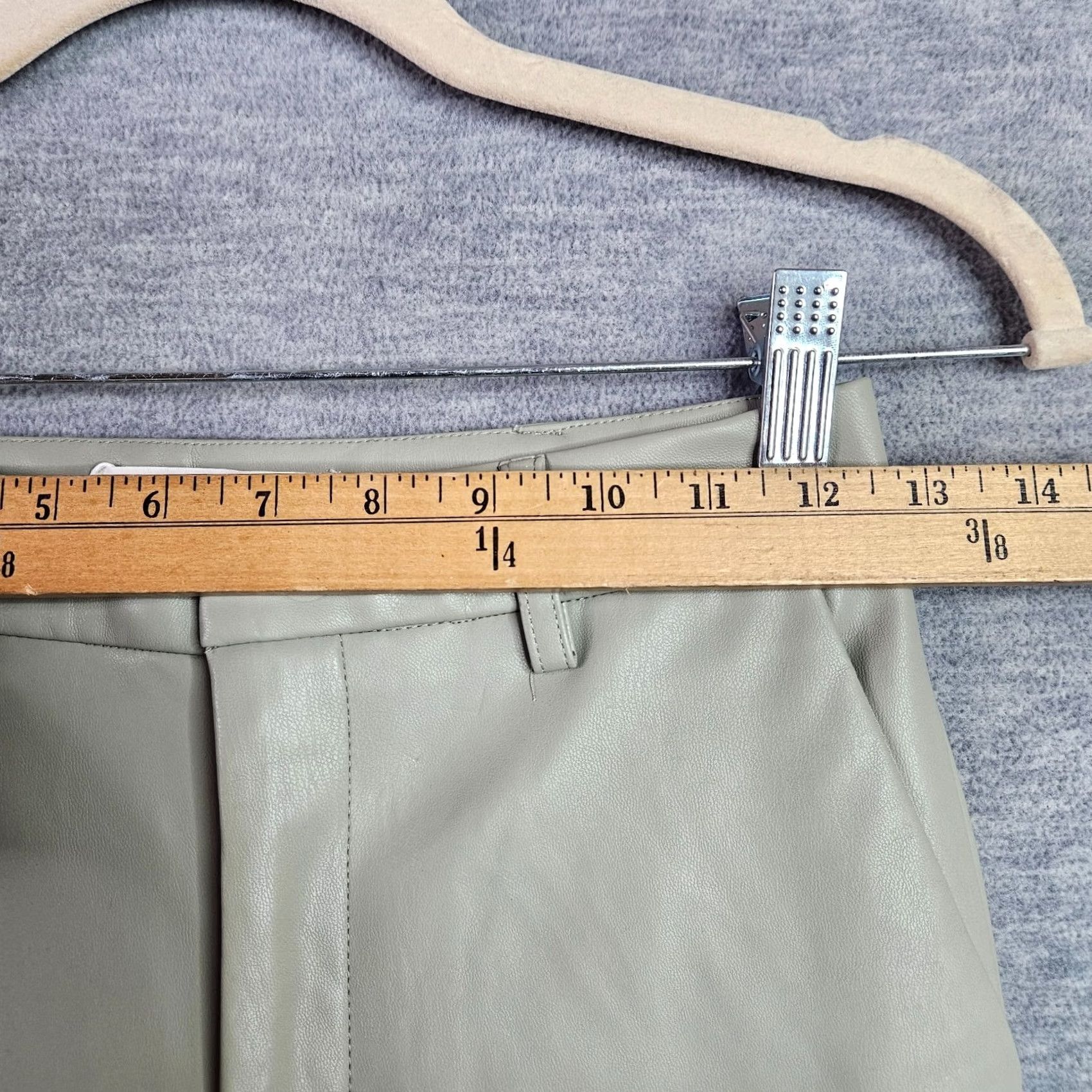 Supreme Supre Women's Pants Straight Silver leather NEW Size 6 Casual Vintage? (Note: "Vintage" not applicable) Size 28" / US 6 / IT 42 - 7 Thumbnail