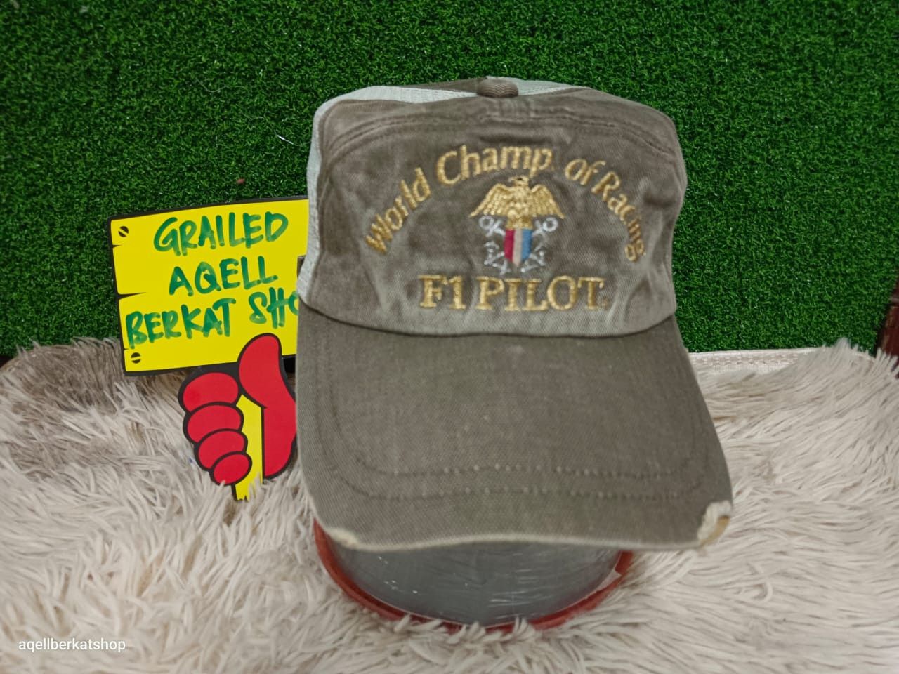 Vintage VTG World Champ of Racing F1 Pilot Trucker Cap Size ONE SIZE - 1 Thumbnail