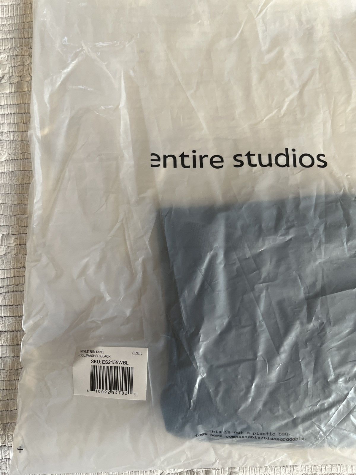 Entire Studios RIB TANK WASHED BLACK Size US L / EU 52-54 / 3 - 8 Thumbnail