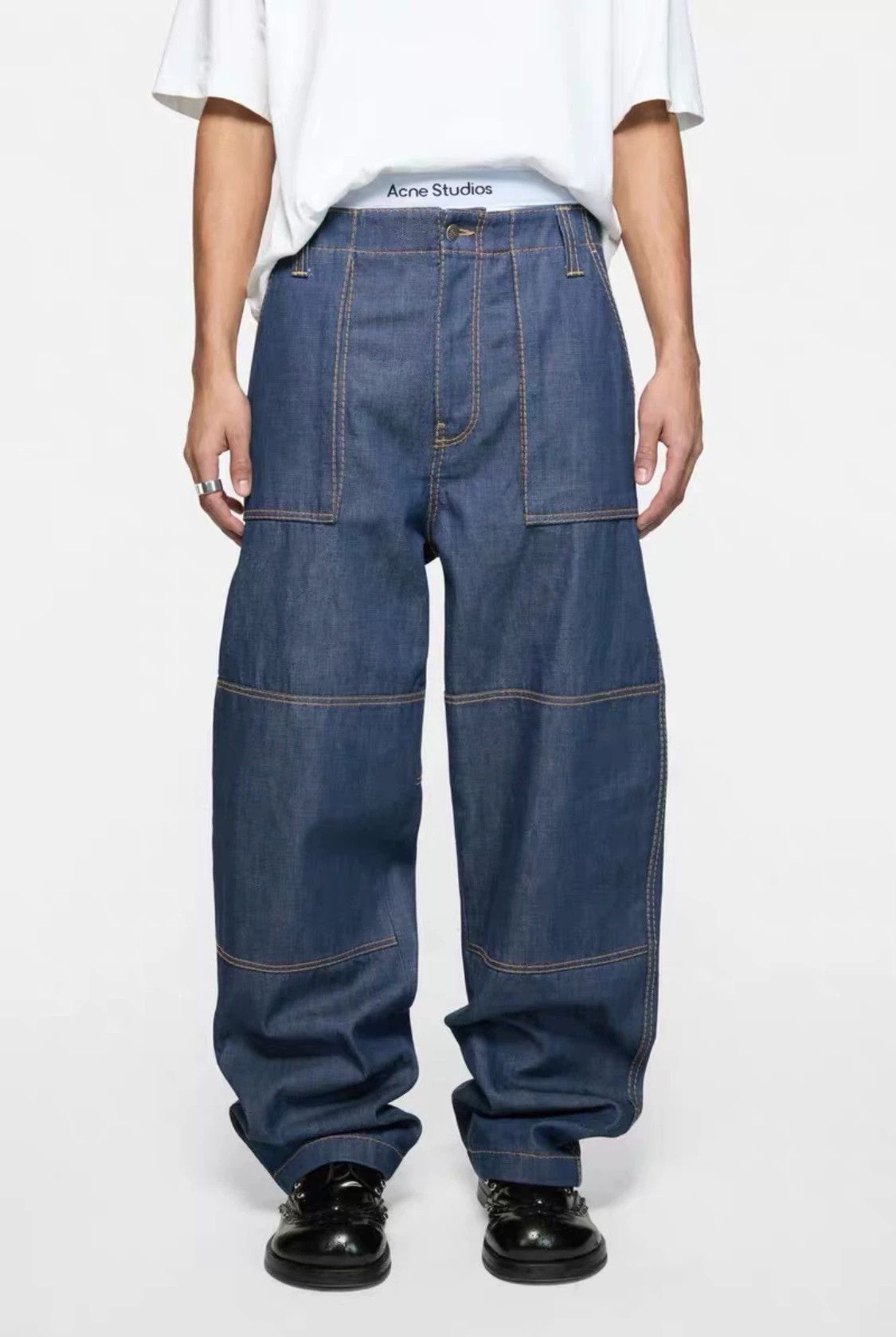 Acne Studios Acne Studios FW25 Men's Mid-W Workwear Jeans Indigo MS 44N Size US 28 / EU 44 - 5 Thumbnail