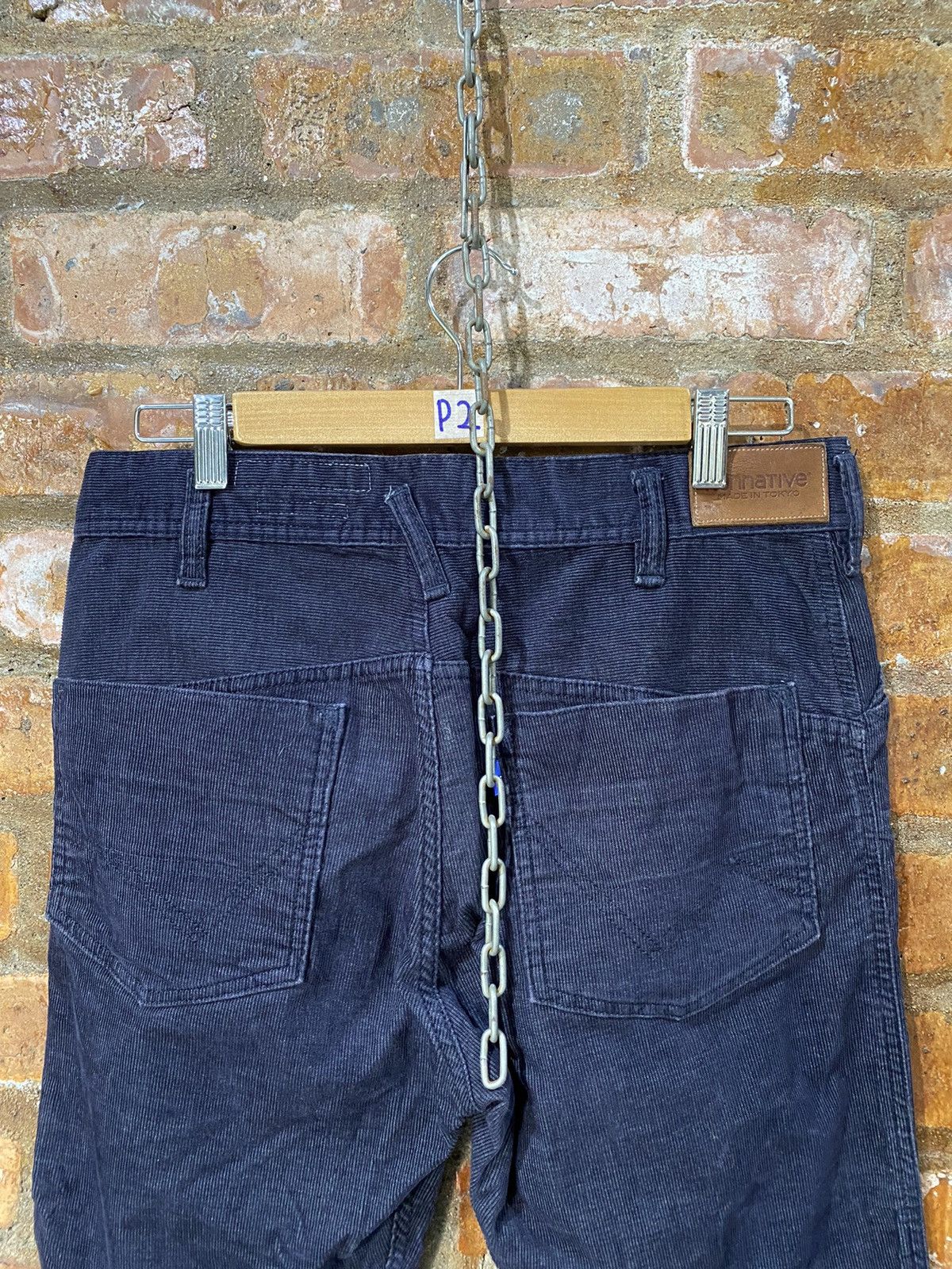 Japanese Brand × Lad Musician × Nonnative 2000s Nonactive indigo courduroy pants Size US 32 / EU 48 - 9 Thumbnail