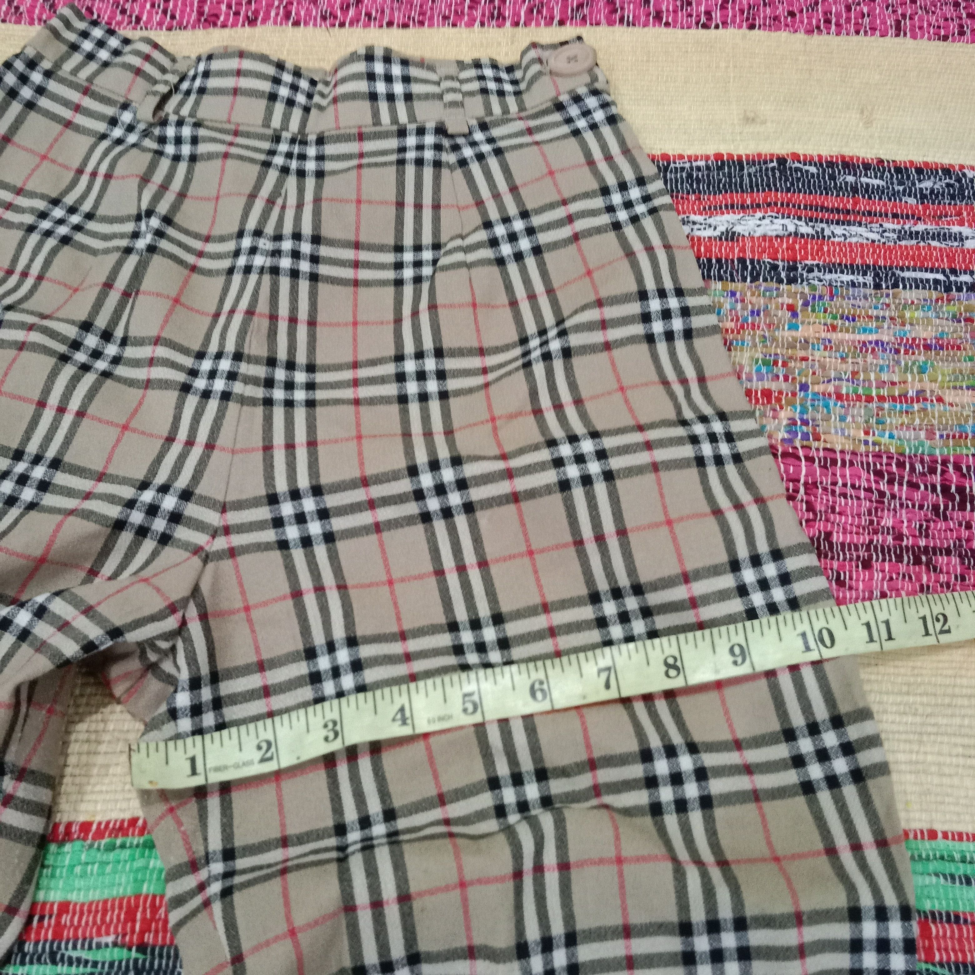 Burberry Vintage Burberrys nova check pants womens 24 Size 24" / US 00 / IT 34 - 11 Thumbnail
