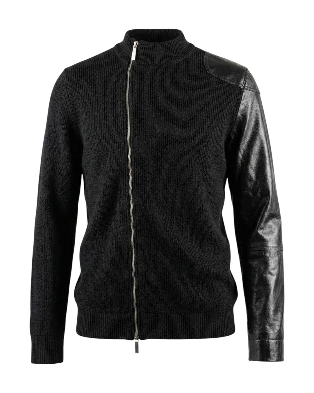 Dirk Bikkembergs ARCHIVE VINTAGE LEATHER SLEEVE SWEATER Size US M / EU 48-50 / 2 - 1 Thumbnail