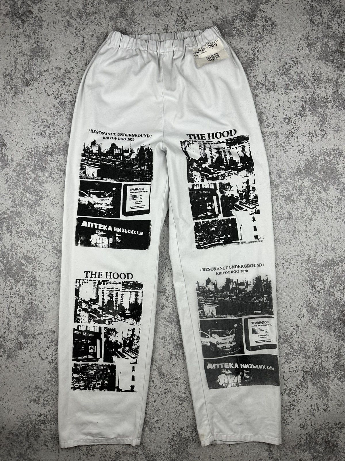 Other Custom White Krivoy Rog Pants RESONANCE UNDERGROUND 2020 Size US 30 / EU 46 - 1 Thumbnail