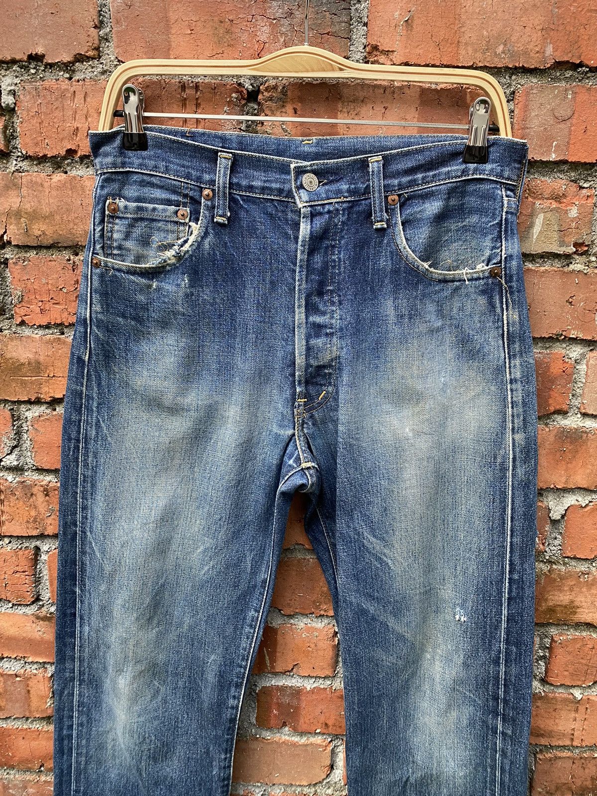 Levi's × Levi's Vintage Clothing × Vintage size 31x30.5 vintage levi's 503B Redline big E denime Size US 31 - 5 Thumbnail