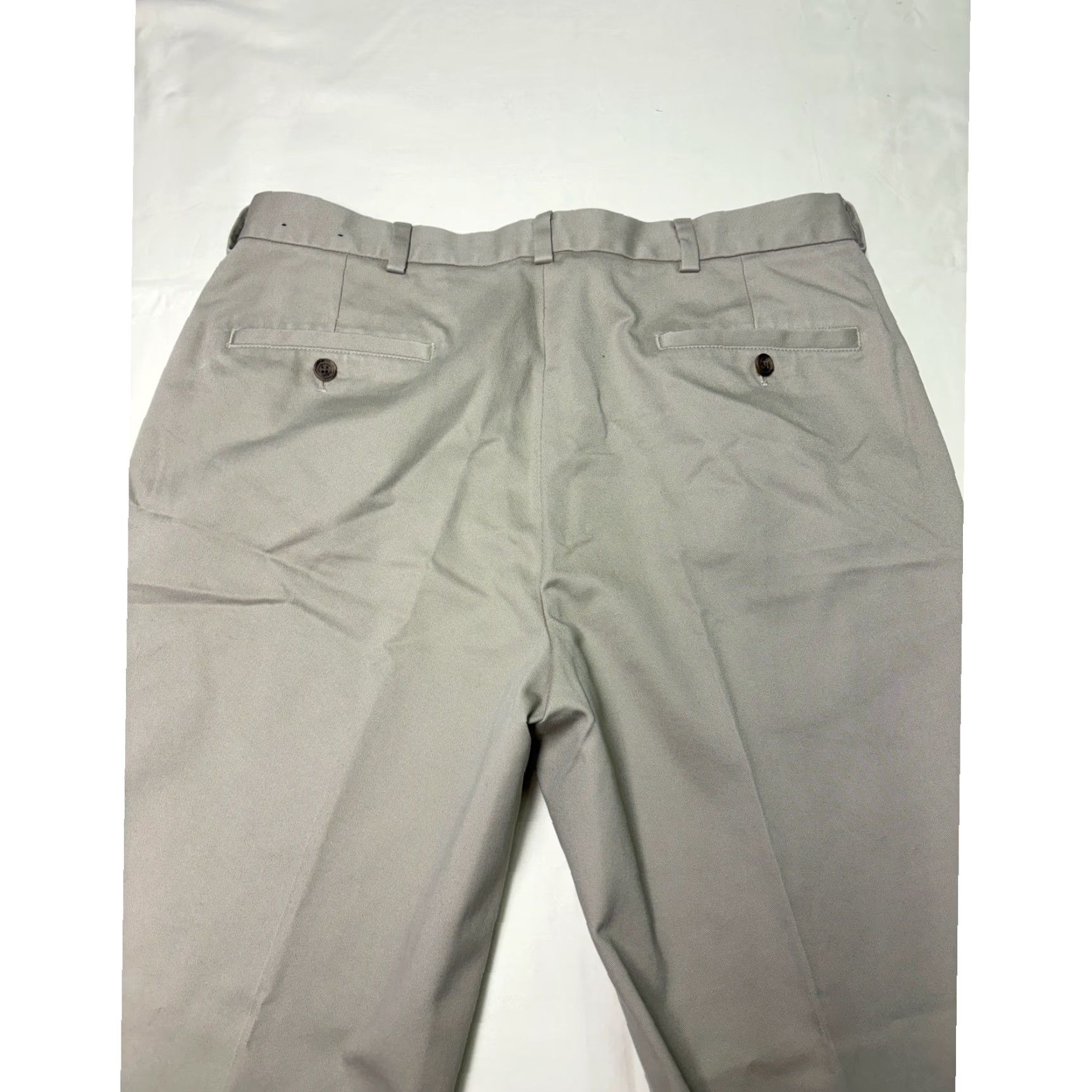 Brooks Brothers Brooks Brothers Advantage Chino Clark Beige Men's Pants W36 L30Straight Front Pockets Zipper Button Casual Business Workwear Cotton Chinos Size US 31 - 7 Thumbnail