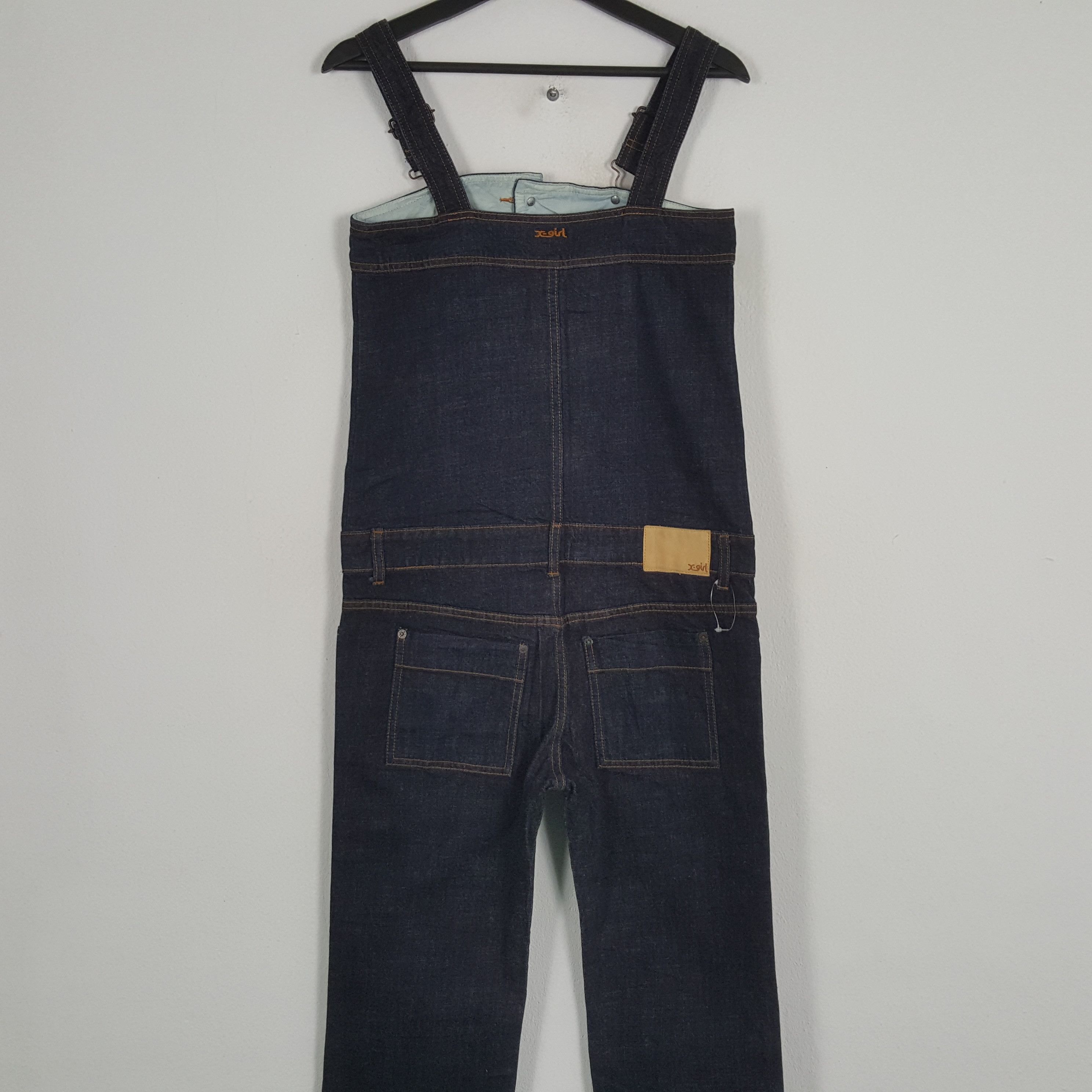 Vintage X-GIRL Japanese Streetwear Fashion Style Overall Jeans Size 36" / US 14 / IT 50 - 5 Thumbnail