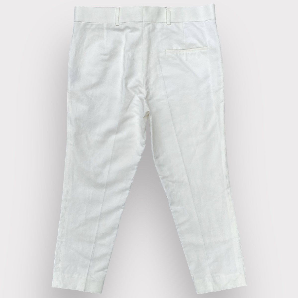 Haider Ackermann Haider Ackermann Cotton Line Blend Cropped Pants Size US 34 / EU 50 - 4 Thumbnail