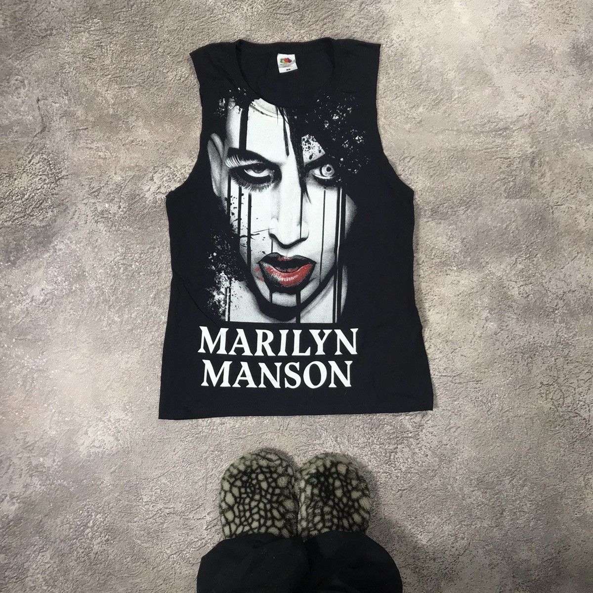 Vintage Vintage Y2K Marilyn Manson Band Tee Tank Top Grunge Baggy S Size US S / EU 44-46 / 1 - 1 Thumbnail