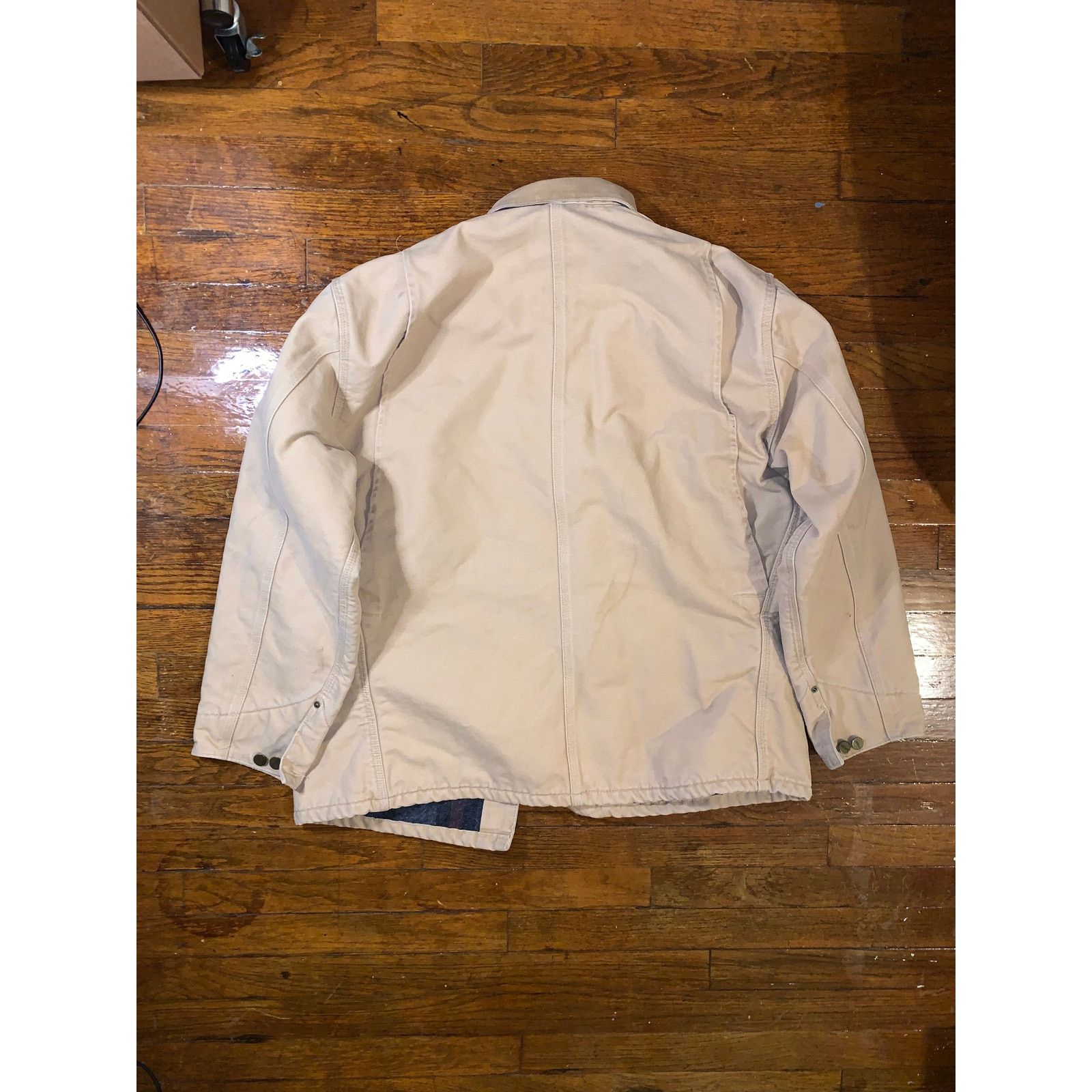 Carhartt × Vintage Carhartt C02WET Chore Coat Wheat Blanket Lined Jacket USA L Size US L / EU 52-54 / 3 - 2 Thumbnail