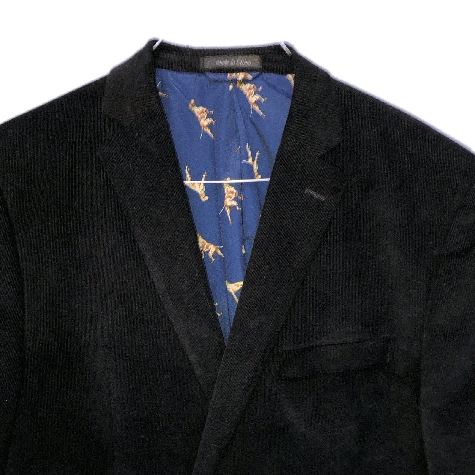Lauren Ralph Lauren Lauren Ralph Lauren Corduroy Blazer 40 Dog Print Elbo Patche Size 40R - 3 Thumbnail