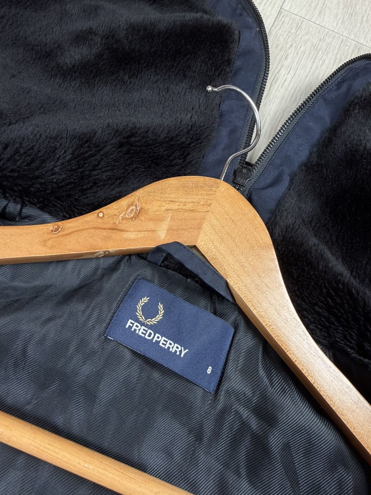 Fred Perry Fred Perry Women's Parker Jacket Navy Blue Size 8 Fur Hood Size M / US 6-8 / IT 42-44 - 11 Thumbnail