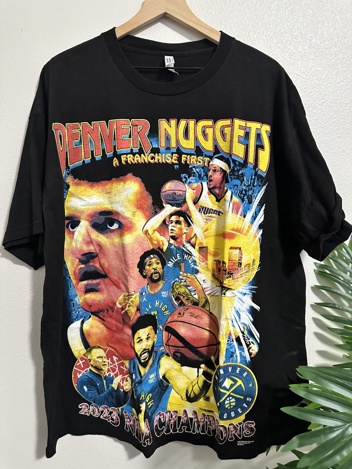 Vintage Backstock co Denver nuggets 2023 nba champion tee Size US XXL / EU 58 / 5 - 1 Thumbnail