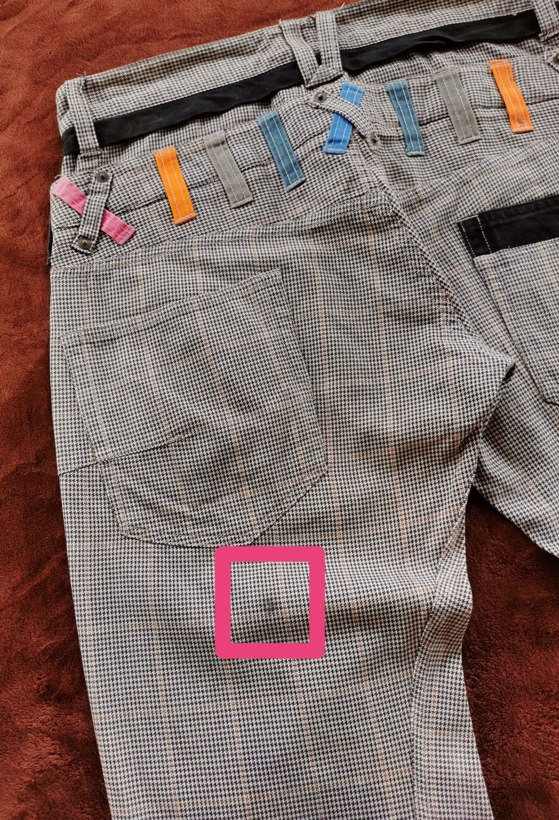 5351 POUR LES HOMMES Double-waist Root Three rainbow checkered pants Size US 32 / EU 48 - 6 Thumbnail