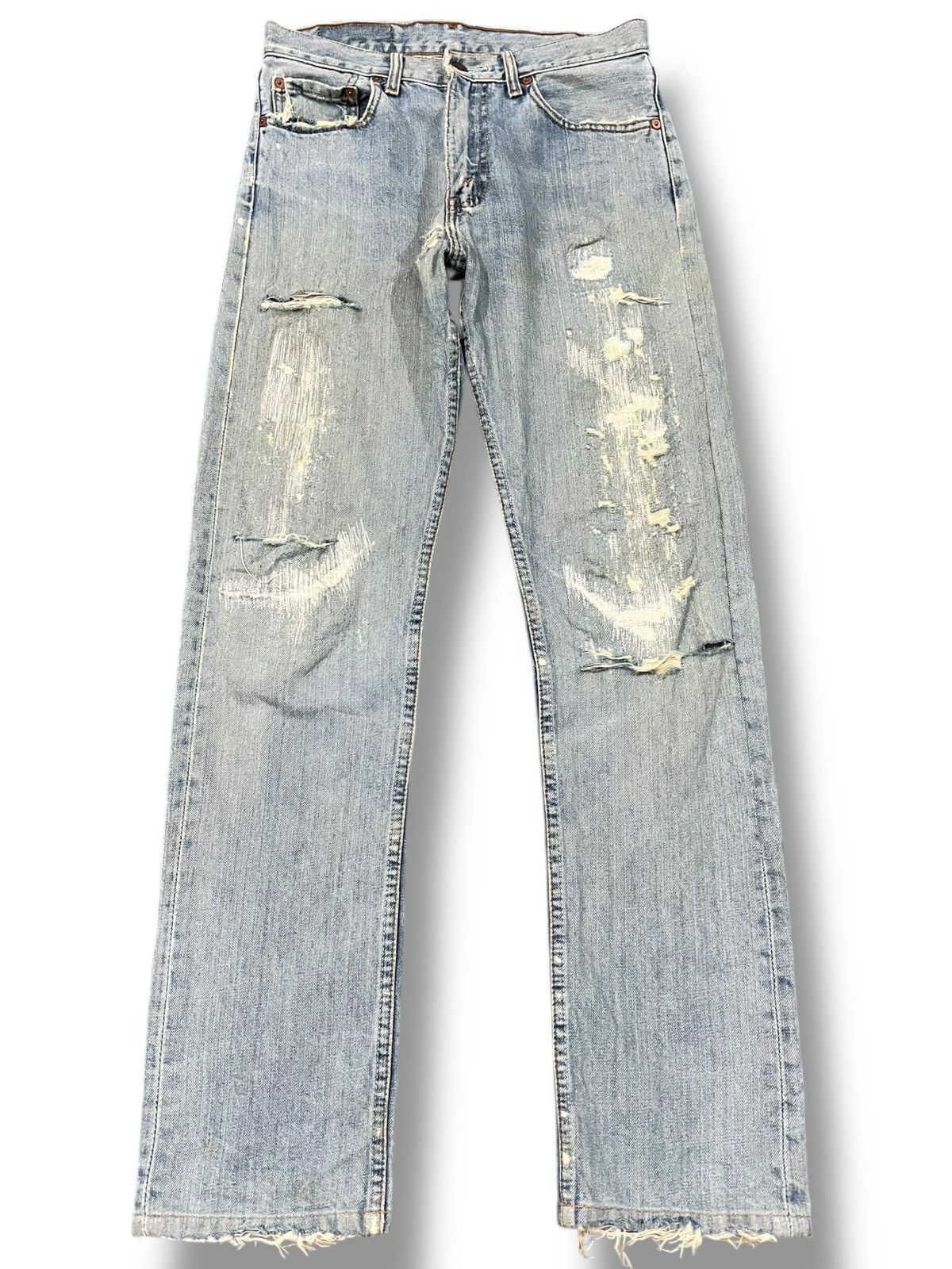 LVC × Levi's × Levi's Vintage Clothing Vintage Levi’s 505 Ripped Grunge Distressed Denim Size US 29 - 1 Thumbnail