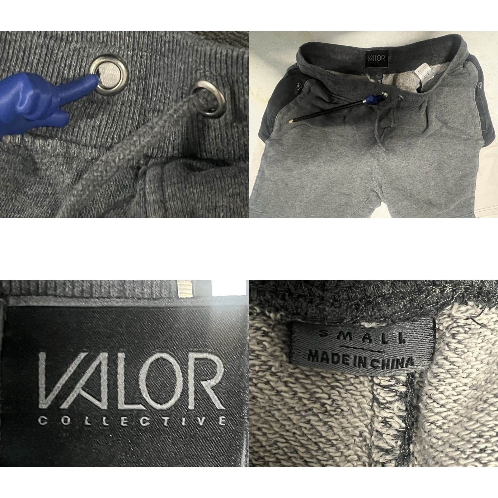 Vintage Valor Collective Men's Active Panel Shorts Athletic Gray Black White Size S Size US 29 - 8 Thumbnail