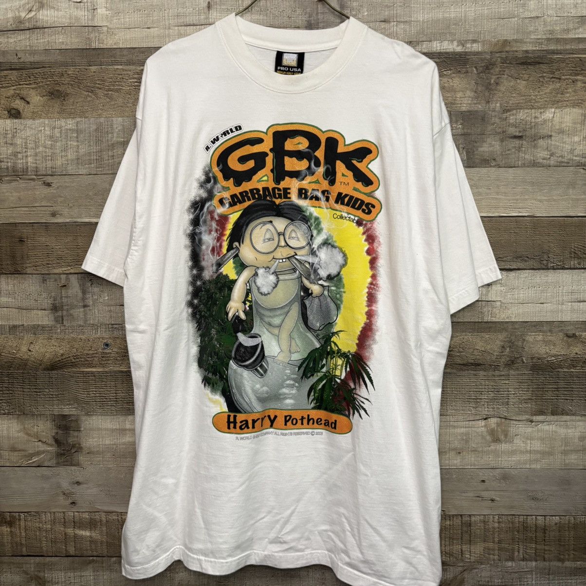 Vintage Vintage Y2K Harry Pothead Garbage Bag Kids Parody Tee Size US XXL / EU 58 / 5 - 2 Thumbnail
