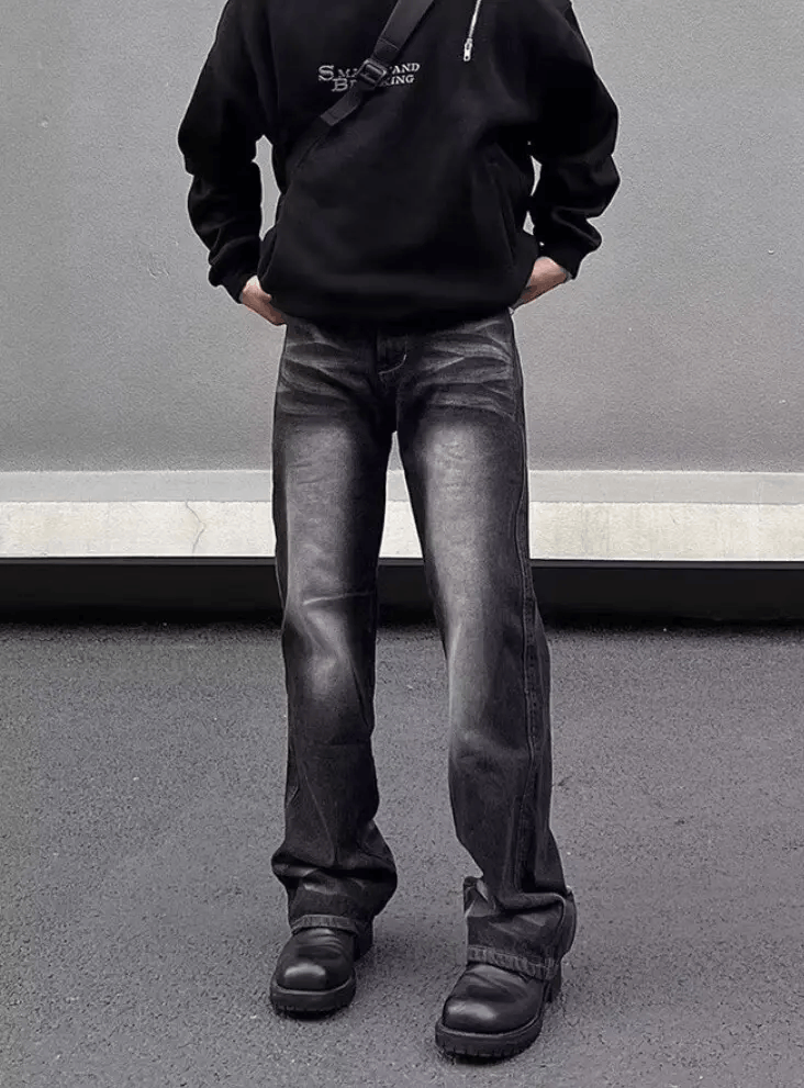 Street-Style Washed Jeans