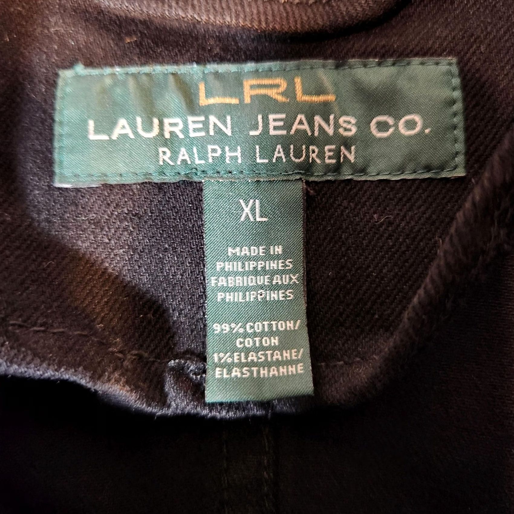 Ralph Lauren Lauren Jeans Co Ralph Lauren Jacket Womens XL Black Moto Biker Asymmetrical Zip Size 40" / US 18 - 2 Thumbnail