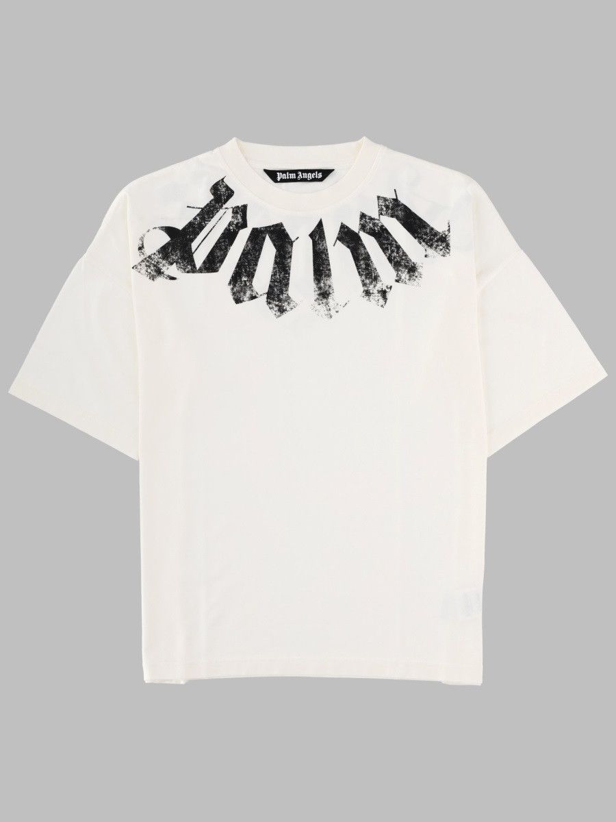 Palm Angels PALM ANGELS T-SHIRT CON LOGO - WHITE Size US M / EU 48-50 / 2 - 1 Thumbnail