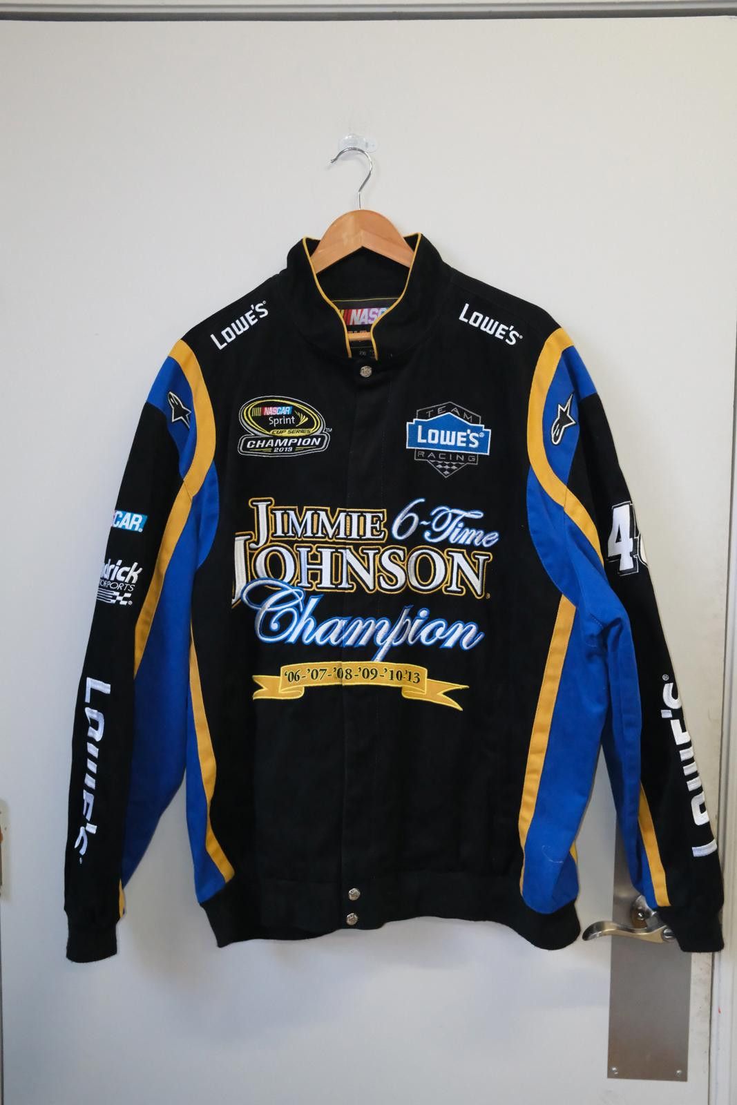 NASCAR 90s Nascar JH Design Jimme Johnson 6 Time Champion Jacket Size XXL / US 16-18 / IT 52-54 - 1 Thumbnail