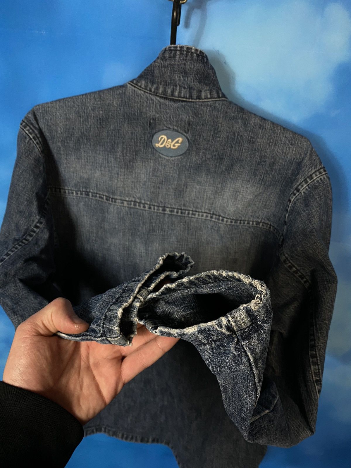 Dolce & Gabbana RARE❗️Dolce Gabbana denim\leather jacket Size US M / EU 48-50 / 2 - 9 Thumbnail