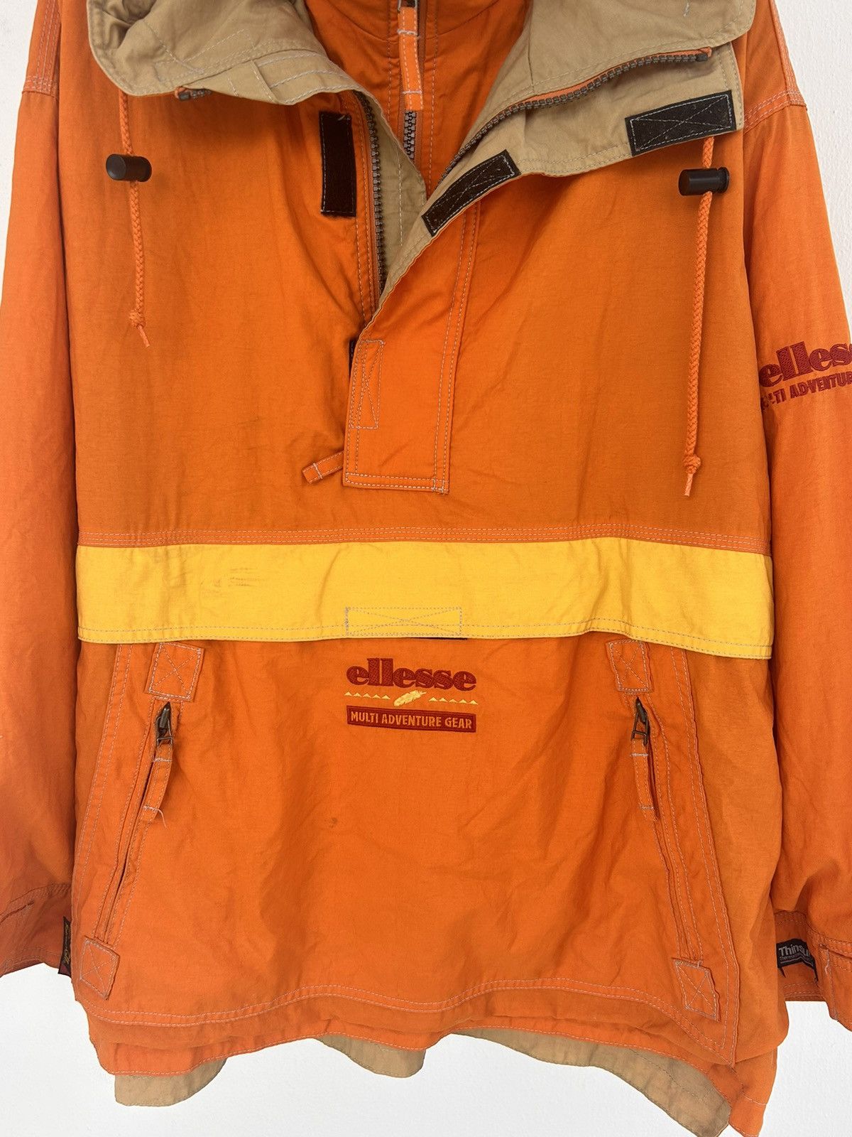 Ellesse Elleesse anorak orange vintage Size US L / EU 52-54 / 3 - 5 Thumbnail