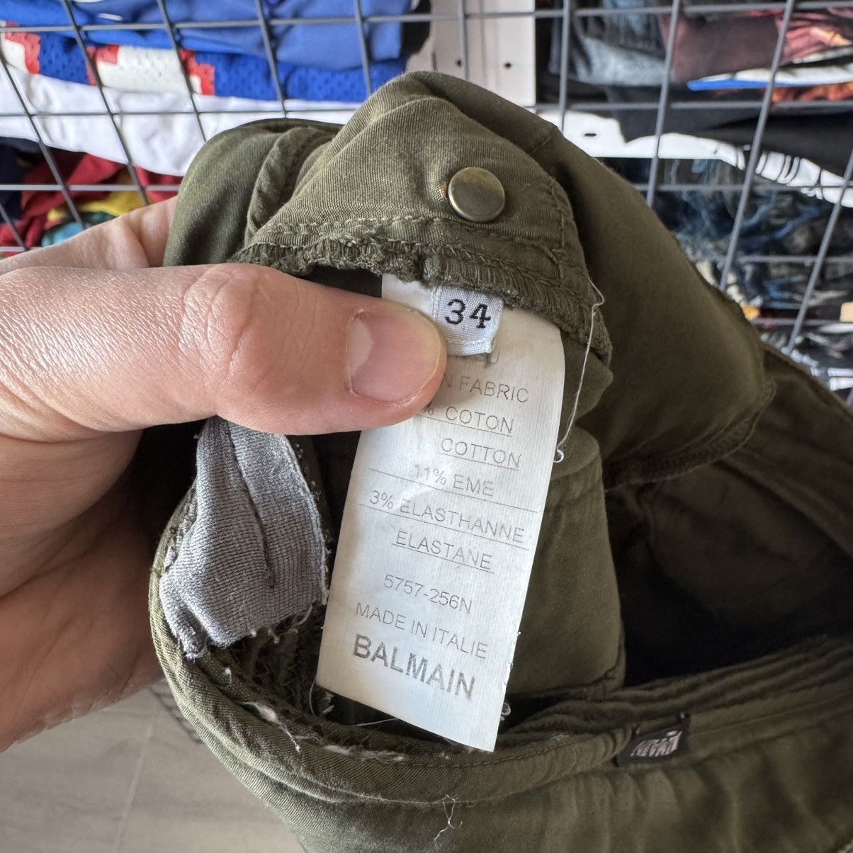 Balmain Olive Baiker Jeans