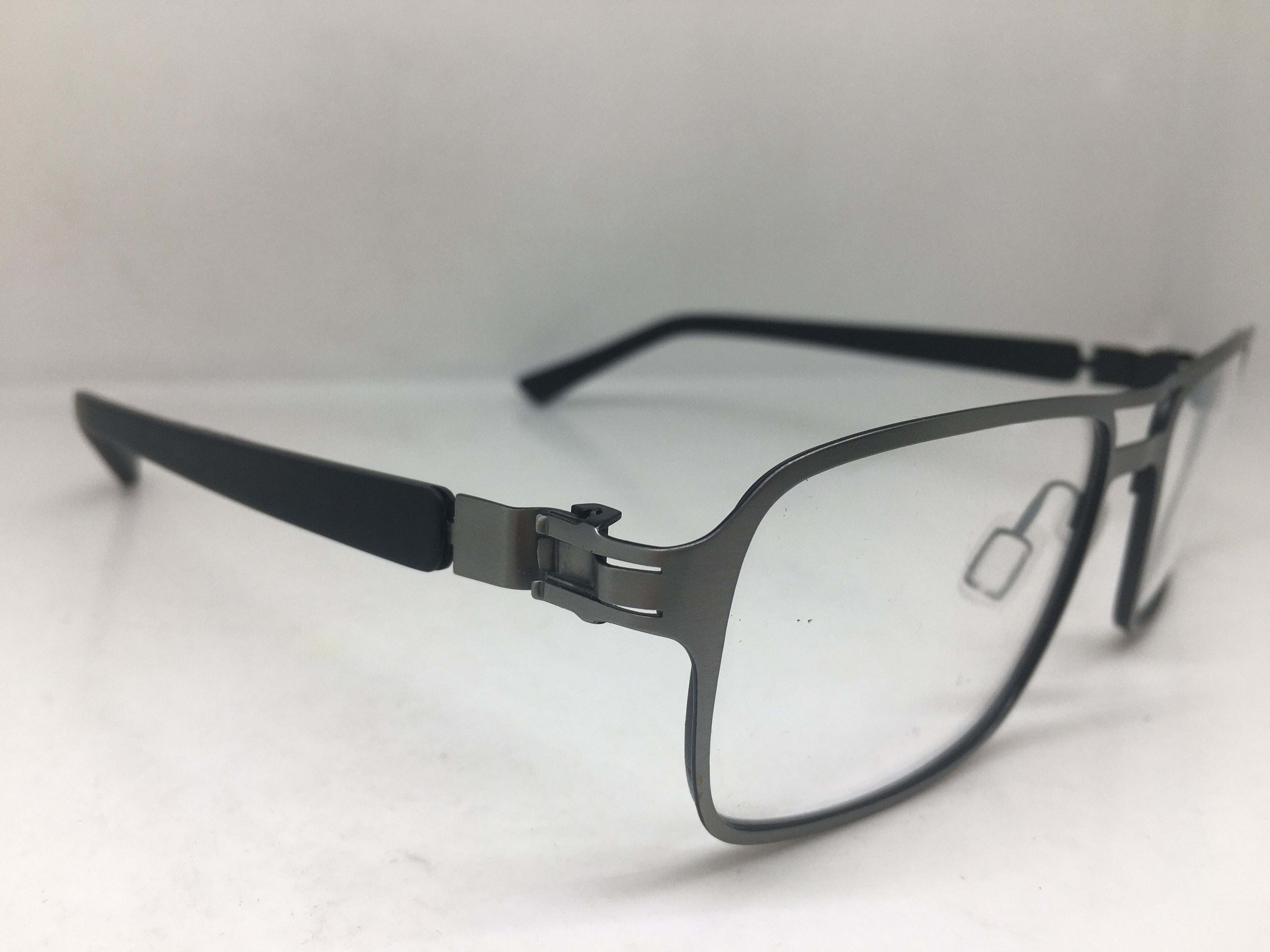 Other Grey Silver Alloy Aviator Eyeglasses Frame Pilot Size ONE SIZE - 2 Thumbnail