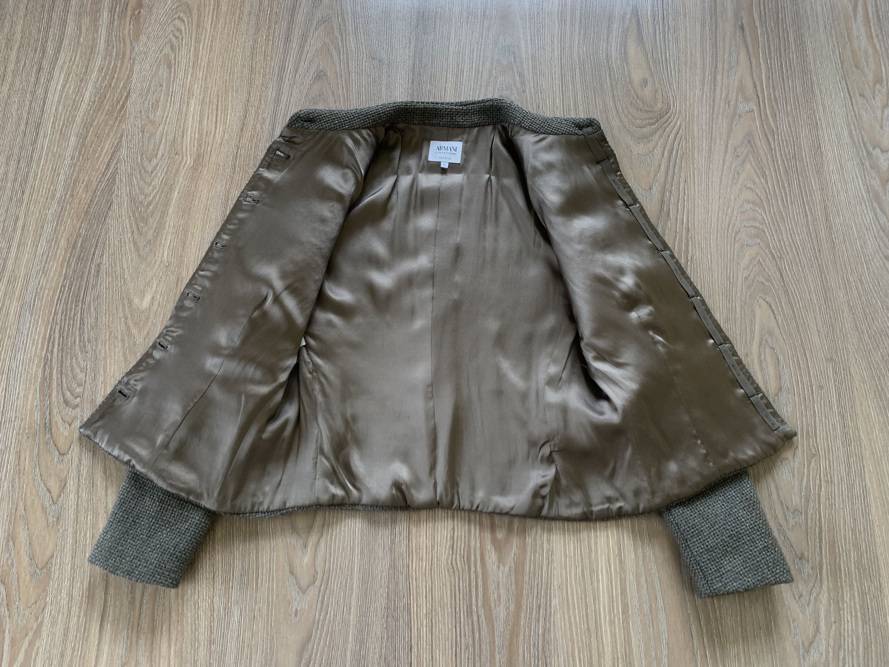 Giorgio Armani Armani Colezzioni Vintage Wool Cropped Jacket Size M / US 6-8 / IT 42-44 - 5 Thumbnail