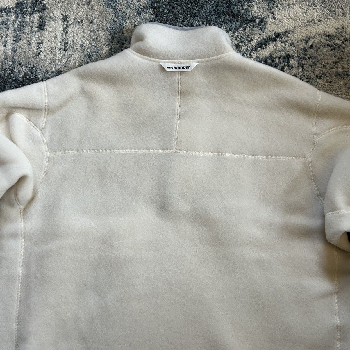 And Wander 574-4281144 031 and wander wool fleece pullover quartersnap Size US XL / EU 56 / 4 - 17 Thumbnail