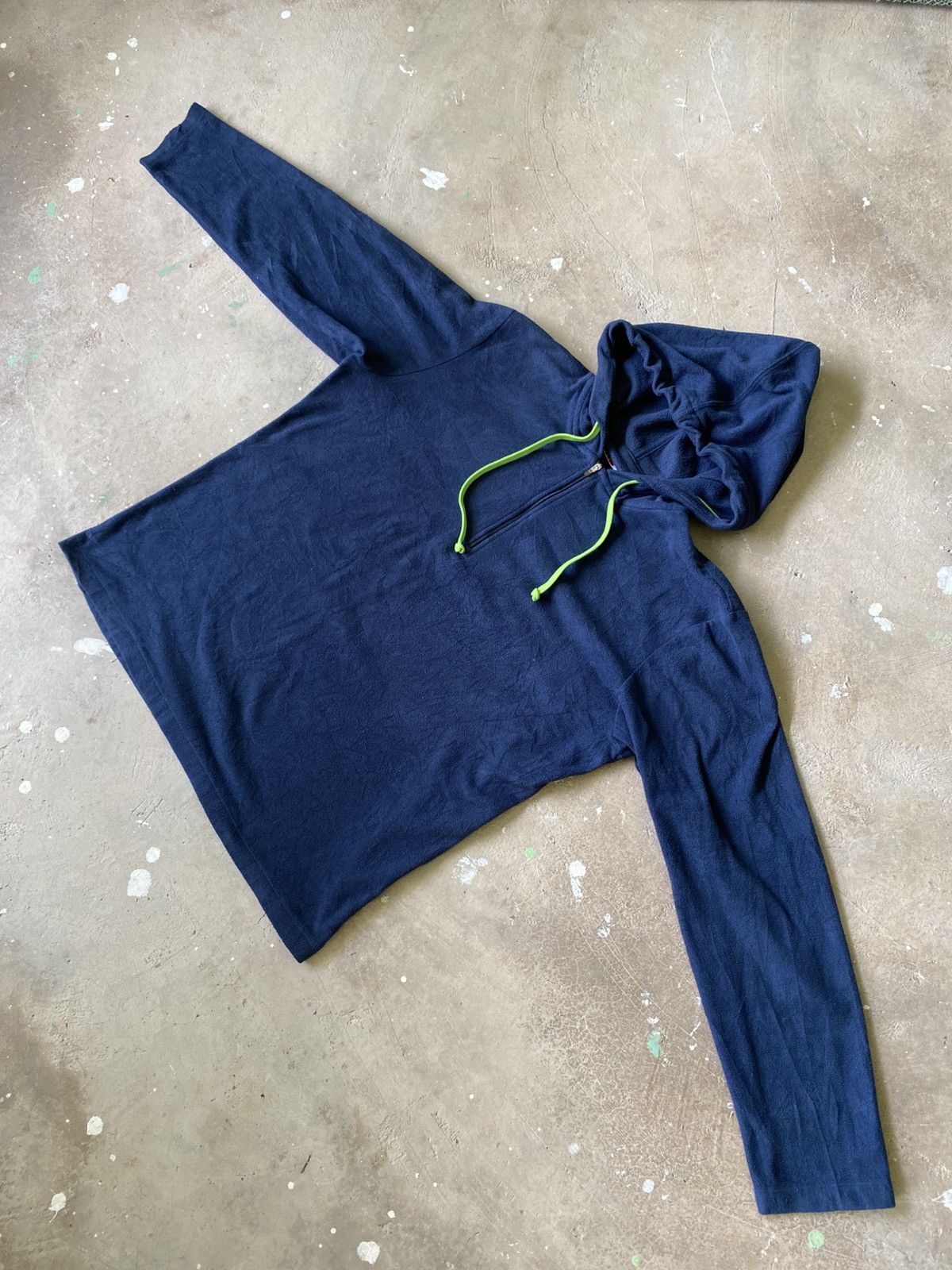 Uniqlo Vintage Uniqlo Micro Fleece Half Zip Hoodie Size US L / EU 52-54 / 3 - 3 Thumbnail