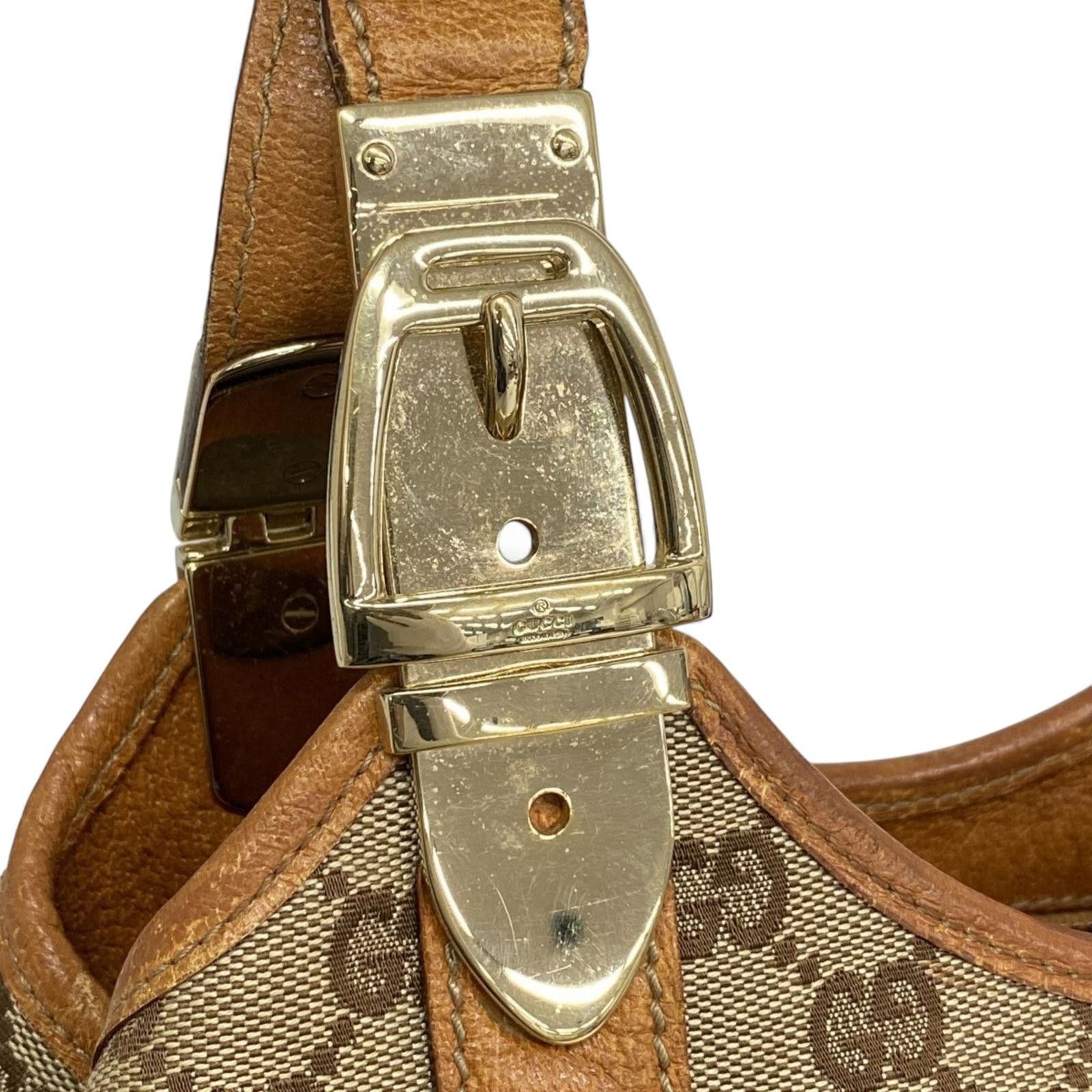 Gucci Gucci - Monogram Canvas Leather Shoulder Bag Size ONE SIZE - 3 Thumbnail