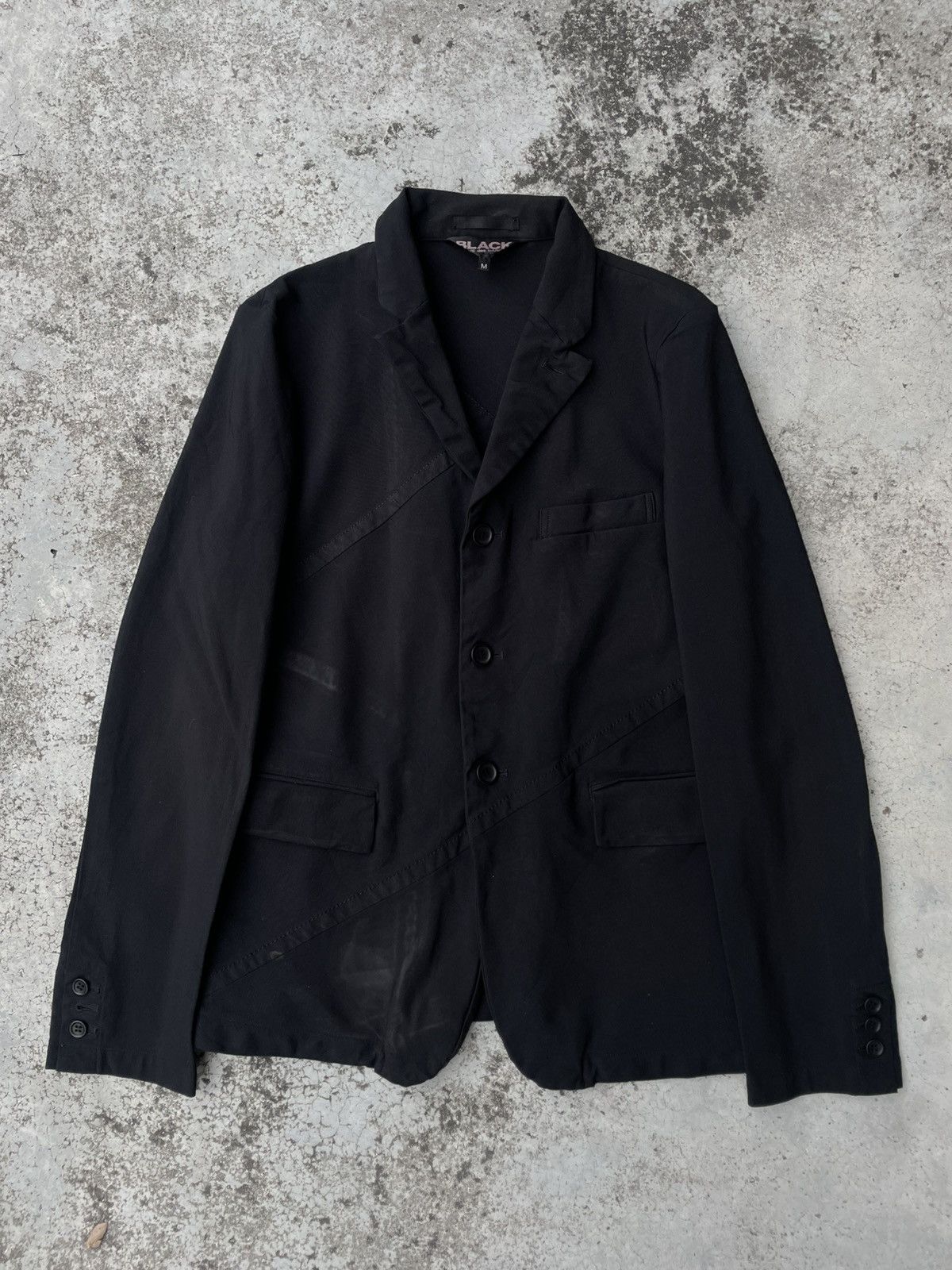 Comme des Garcons Vintage 90's Comme Des Garcons Black Blazzer Size US M / EU 48-50 / 2 - 1 Thumbnail